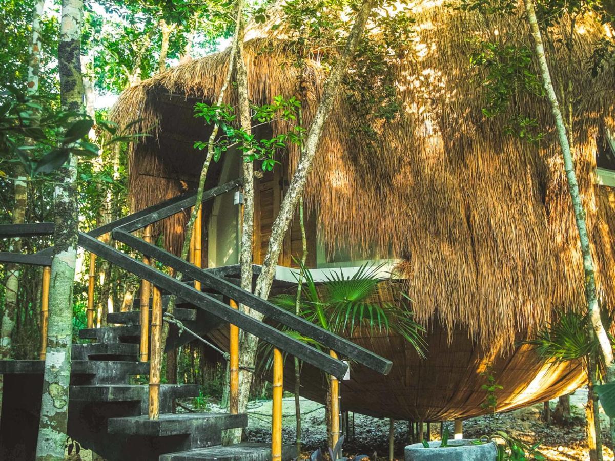 Casa Del Arbol At Villa Duendes Akumal Esterno foto